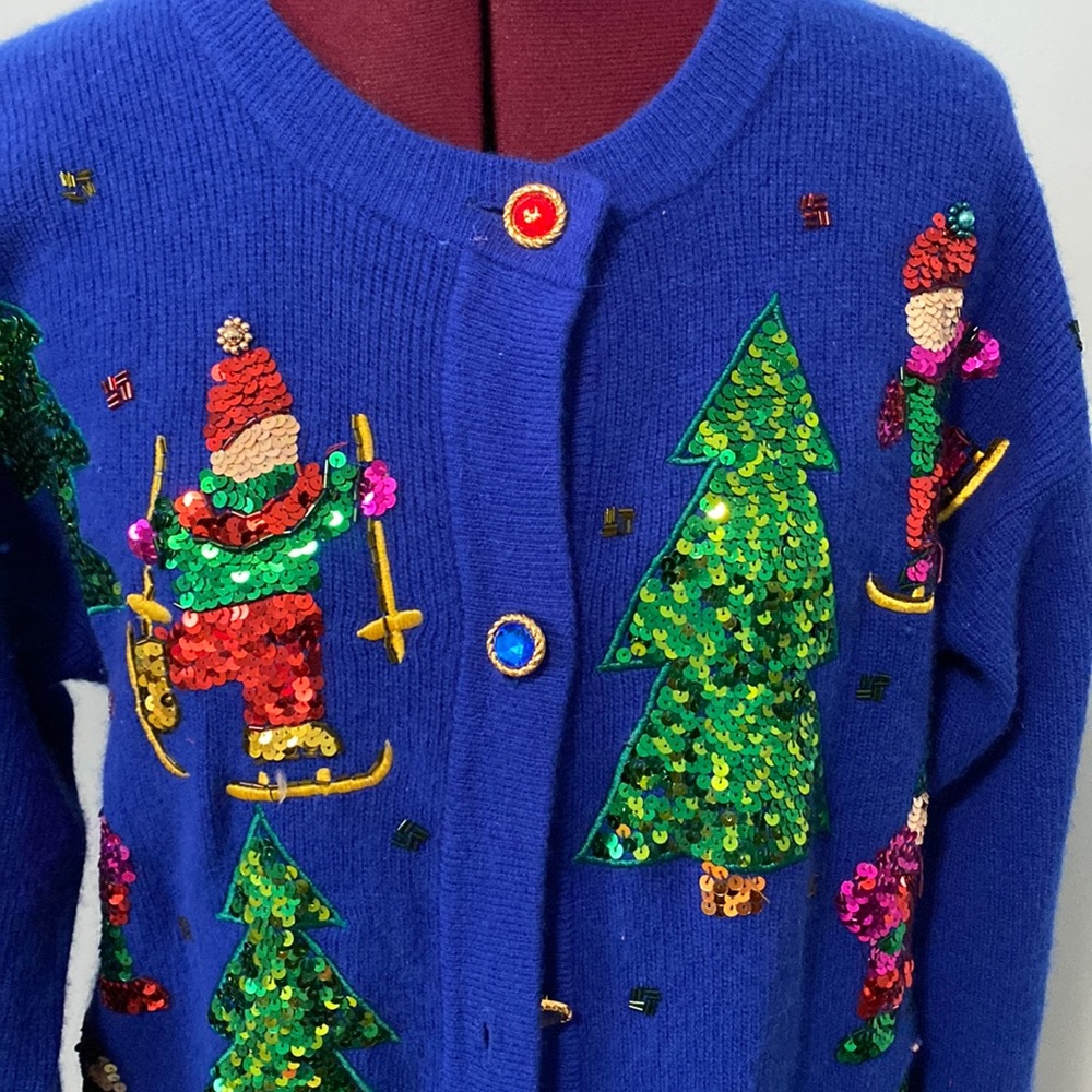 Christmas sweater lamb wool - Picture 5 of 8